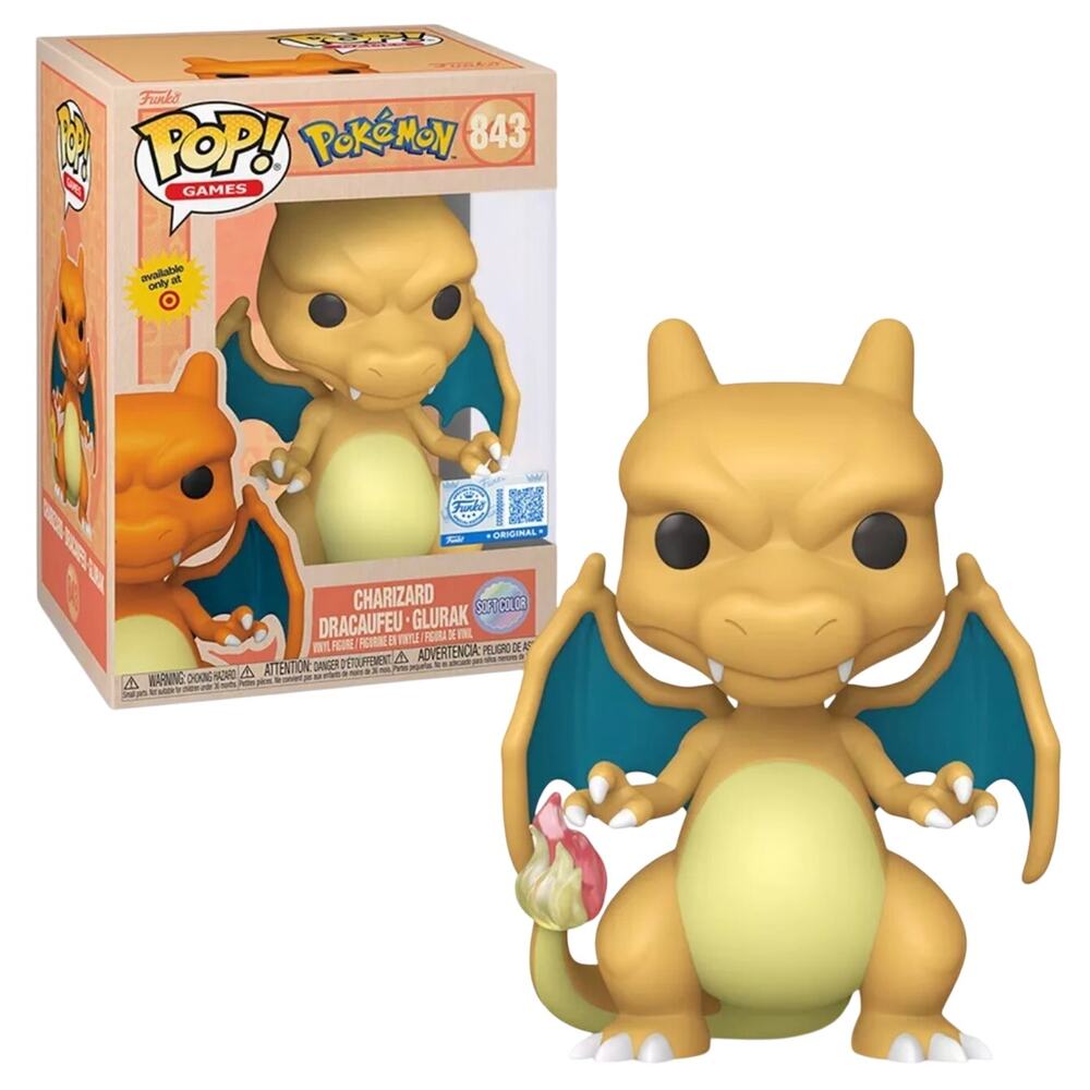Funko Pop Pokemon Charizard #843 Soft Color Target Exclusive NIB